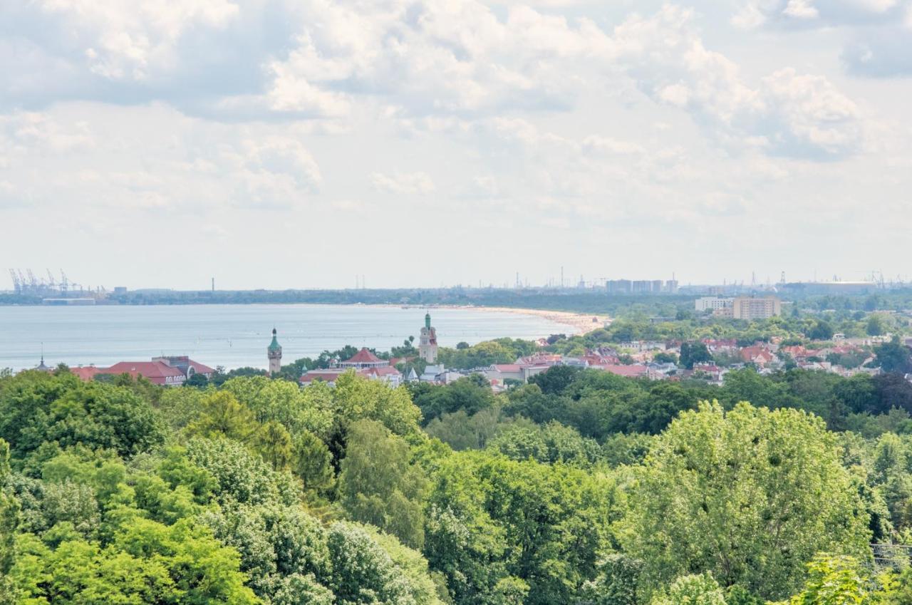 Ferienwohnung Panorama Kamienny Potok Zoppot Exterior foto